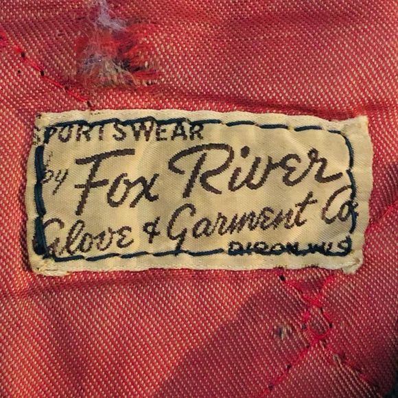 Vintage 50s Fox River Gloves Garment Co. Leather Letterman’s Varsity Jacket Coat - Picture 5 of 15